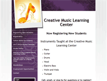 Tablet Screenshot of creativemusiclearningcenter.musicteachershelper.com