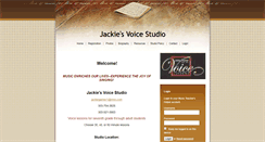 Desktop Screenshot of jackiesvoicestudio.musicteachershelper.com