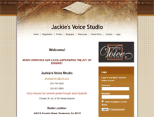 Tablet Screenshot of jackiesvoicestudio.musicteachershelper.com
