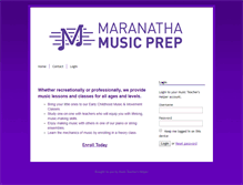 Tablet Screenshot of maranatha.musicteachershelper.com