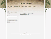 Tablet Screenshot of lisabushpiano.musicteachershelper.com